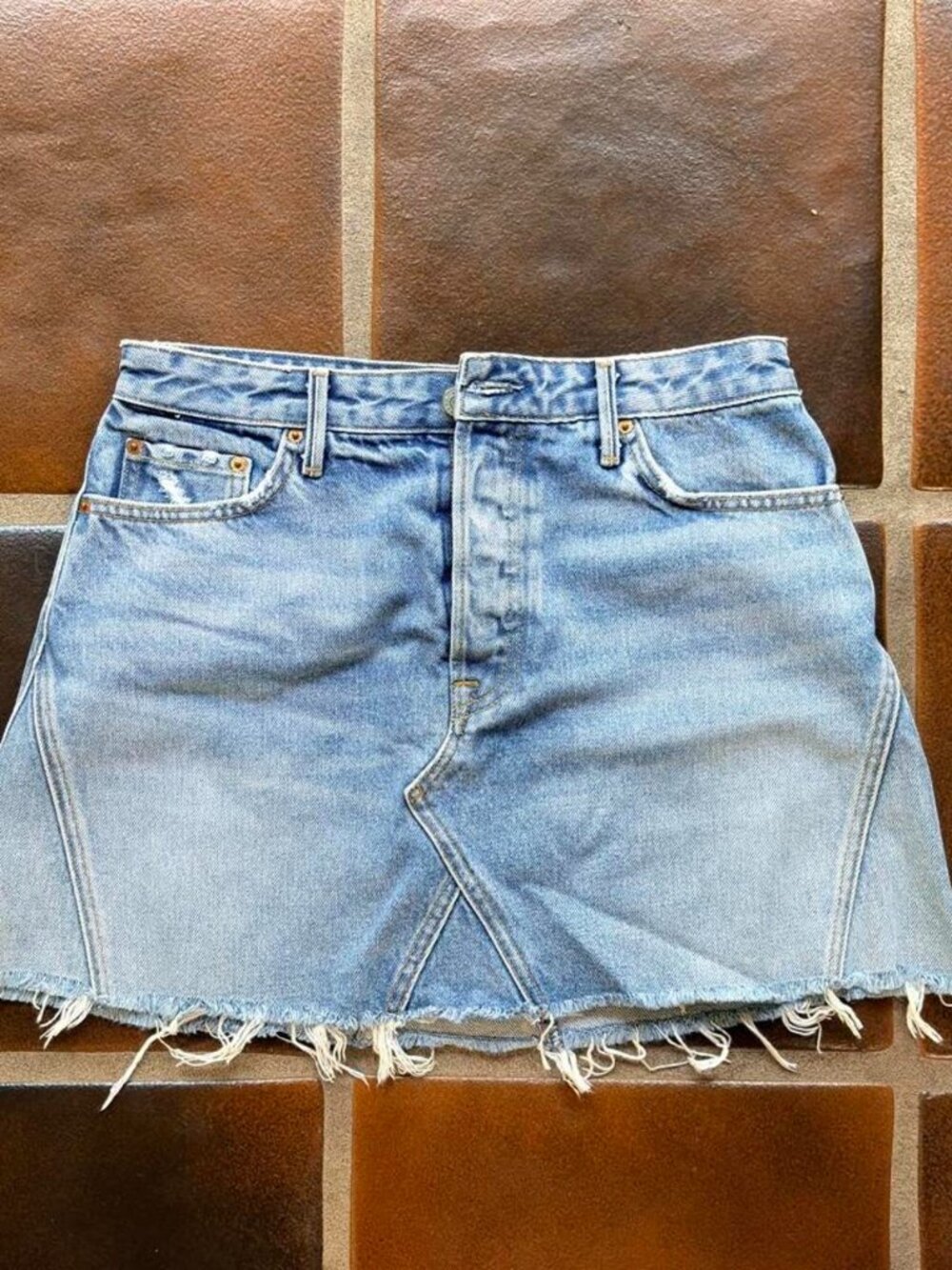 GRLFRND Women's Blue Skirt